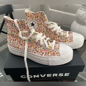 Converse Floral Print High Tops